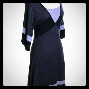 Spense Colorblock Grey Sweater Dress